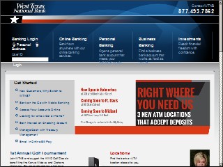 Web site www.wtnb.net, West Texas National Bank