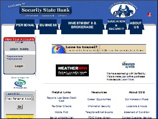 Web site www.xitbank.com, Security State Bank